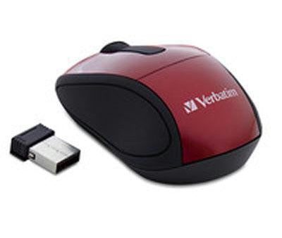 Wireless Mini Travel Mouse RED Supply