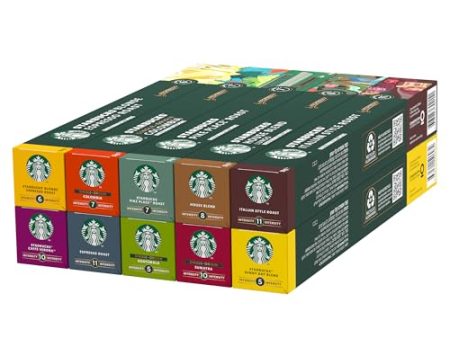 (1 Unidad Modelo Aleatorio) - STARBUCKS Discovery Variety Pack de Nespresso - 10 Cápsulas de Café Embalaje Deteriorado (Cad: 04 07 2025) Fashion