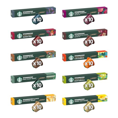 (1 Unidad Modelo Aleatorio) - STARBUCKS Discovery Variety Pack de Nespresso - 10 Cápsulas de Café Embalaje Deteriorado (Cad: 01 05 2025) Online Hot Sale