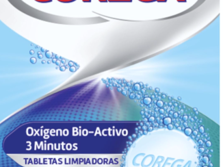 Corega Oxígeno Bio-Activo - Tabletas Limpiadoras para Prótesis Dentales, Limpieza Profunda en 3 Minutos, 66 Tabletas Embalaje Deteriorado (Cad: 31 10 2025) Cheap