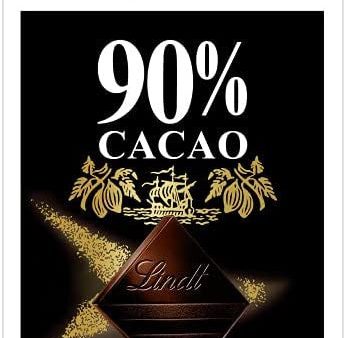 Lindt Excellence – Tableta de chocolate negro 90% cacao, 100 g Embalaje Deteriorado (Cad: 31 10 2024) Discount