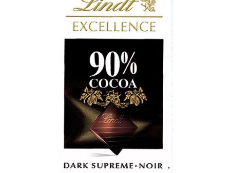 Lindt Excellence Intense Dark 90% Cacao - Tableta de Chocolate de Lujo 100 gramos (Caducidad: 28-02-2025) Online Hot Sale