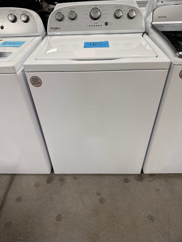 Whirlpool - 3.5 Cu. Ft. 12-Cycle Top-Loading Washer - White  Model:WTW4816FW  WAS12942 Online Sale