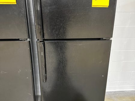 BLACK GE REFRIGERATOR - GREAT FOR GARAGE - REF12029S GIE18GTNRBB Cheap